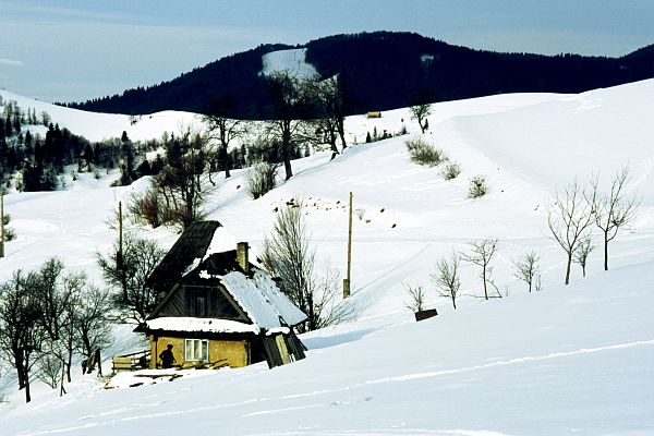 Chalupy na hřebeni nad Siněvirem