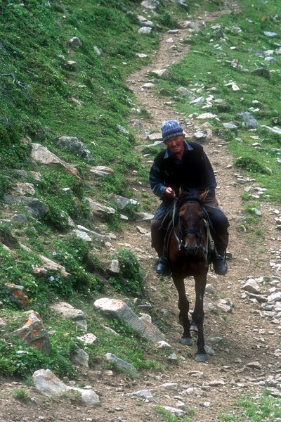 Pastevec v údolí Altyn-Arašan