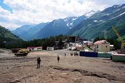 Rusko, Centrální Kavkaz, 16.7.2004, vycházíme z Azau na Elbrus.