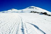 Rusko, Centrální Kavkaz, 20.7.2004, loučení, jeden z posledních pohledů na Elbrus.