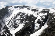 Krkonoše, Úpská jáma ze sedla nad Obřím dolem, 13.5.2005