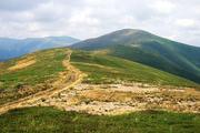 Ukrajina, Zakarpatská oblast, polonina Boržava, 15.8.2005, vrchol Magura Žide.