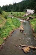 Ukrajina, Zakarpatská oblast, Siněvir, 16.8.2005, muzeum vorařství na Černé rice.