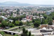 Turecko, město Kars, 30.7.2007, celkový pohled na Kars z citadely nad městem.