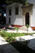 Řecko, Lefkada, 20.6.2008, zahrada klášteru Panagia Faneromeni nad Lefkasem.