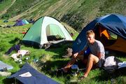 Rusko, Centrální Kavkaz, 7.7.2004, tábořiště na konci doliny Irik.